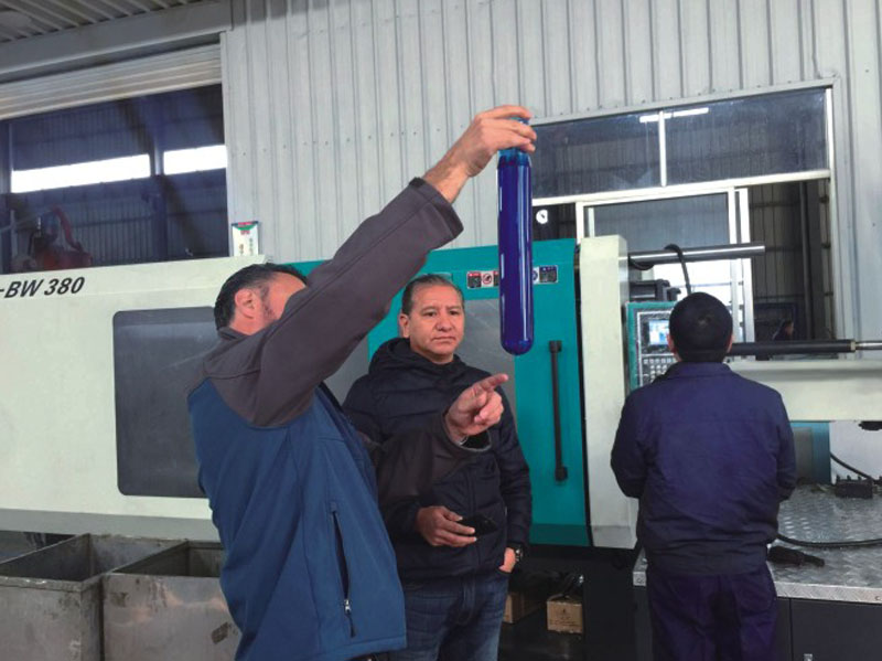 Clients from South America visit workshop